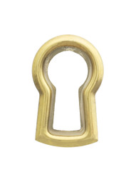 Solid-Brass Keyhole Insert in Unlacquered Brass