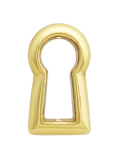 Solid-Brass Keyhole Insert in Polished Brass