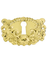 Decorative Stamped Brass Keyhole Cover.