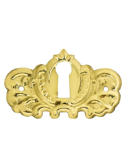 Stamped Brass Keyhole Cover.