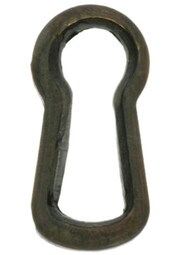 Solid Brass Key Hole Insert in Antique-By-Hand Finish.