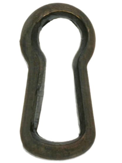 Solid Brass Key Hole Insert in Antique-By-Hand Finish.