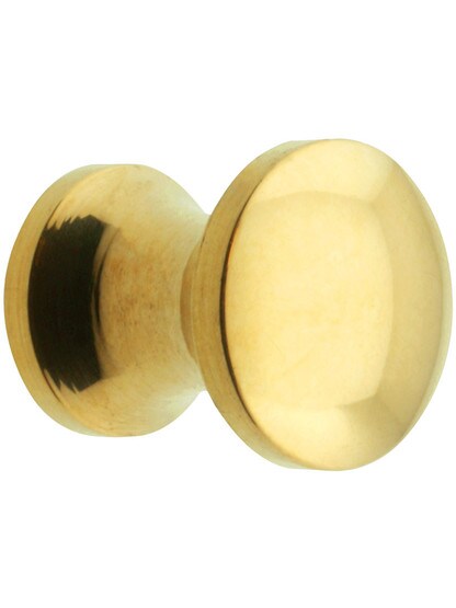 Tiny Brass Cabinet Knob - 3/8 inch Diameter