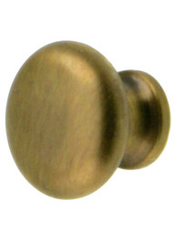 Mushroom Style Cabinet Knob in Antique-By-Hand - 3/4" Diameter