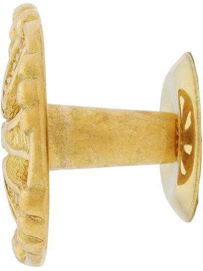Alternate View of Pinwheel Cabinet Knob with Choice of Finish - 1 1/2 inch Diameter.