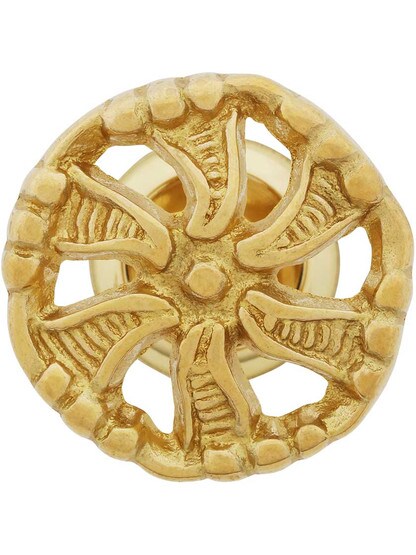 Alternate View 2 of Pinwheel Cabinet Knob with Choice of Finish - 1 1/2 inch Diameter.