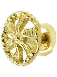 Pinwheel Cabinet Knob with Choice of Finish - 1 1/2 inch Diameter.
