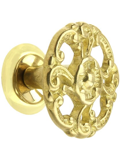 Rococo Style Cabinet Knob - 1 1/2 inch Diameter