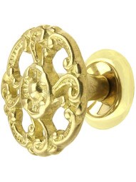 Rococo Style Cabinet Knob - 1 1/2 inch Diameter