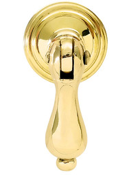 Small William and Mary Pendant Pull In Unlacquered Brass Finish