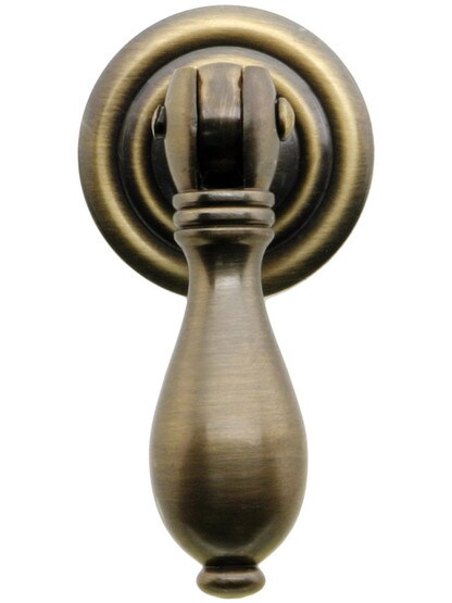 Large William and Mary Pendant Pull In Antique-By-Hand Finish