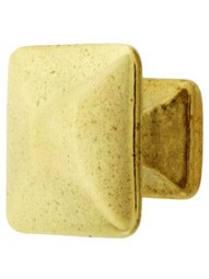 Small Pyramid Style Cabinet Knob - 1 inch Square