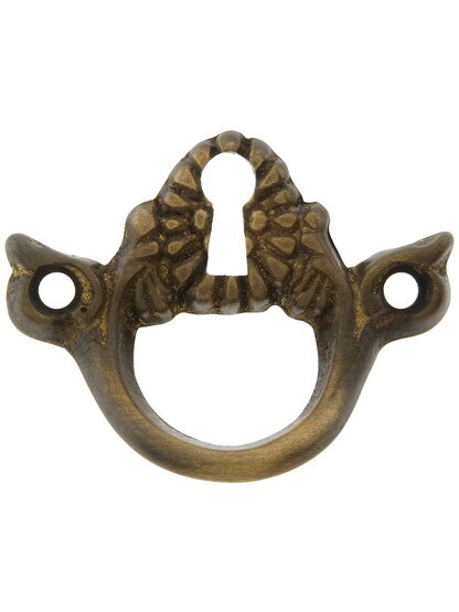 Victorian Cabinet Drawer Pull With Keyhole In Antique-By-Hand Finish