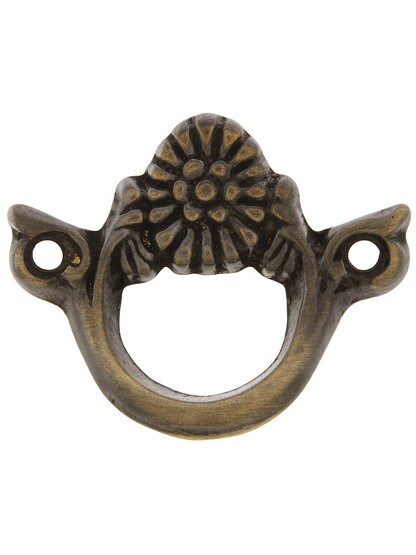 Victorian Cabinet Drawer Pull Without Keyhole In Antique-By-Hand Finish