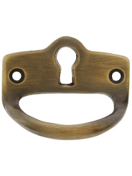 Small Mission Drawer Pull With Keyhole In Antique-By-Hand Finish
