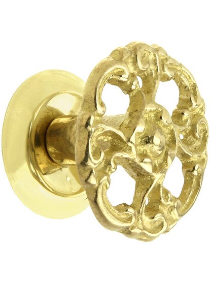 Small Rococo Style Cabinet Knob - 1 3/16 inch Diameter