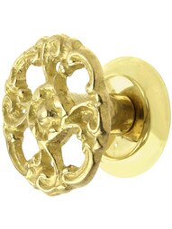 Small Rococo Style Cabinet Knob - 1 3/16 inch Diameter