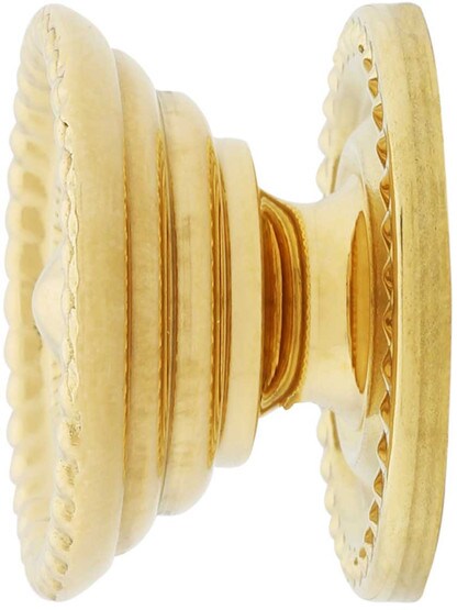 Alternate View of Small Federal Style Knob and Backplate - 1 inch Diameter