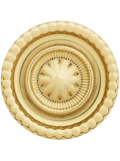 Alternate View 2 of Small Federal Style Knob and Backplate - 1 inch Diameter