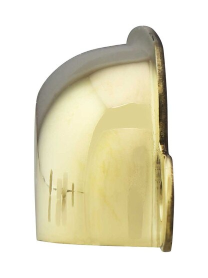 Alternate View of 3 3/4 inch Classic Stamped Brass Cup Pull With Choice of Finish