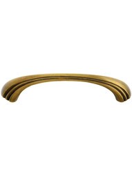 Large Art Deco Pull in Antique-By-Hand - 4" Center to Center