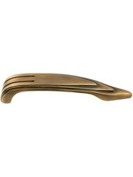 Streamline Deco Cabinet Handle in Antique-By-Hand - 4" Center to Center