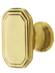 Octagonal Deco Cabinet Knob - 1 1/4" x 7/8"