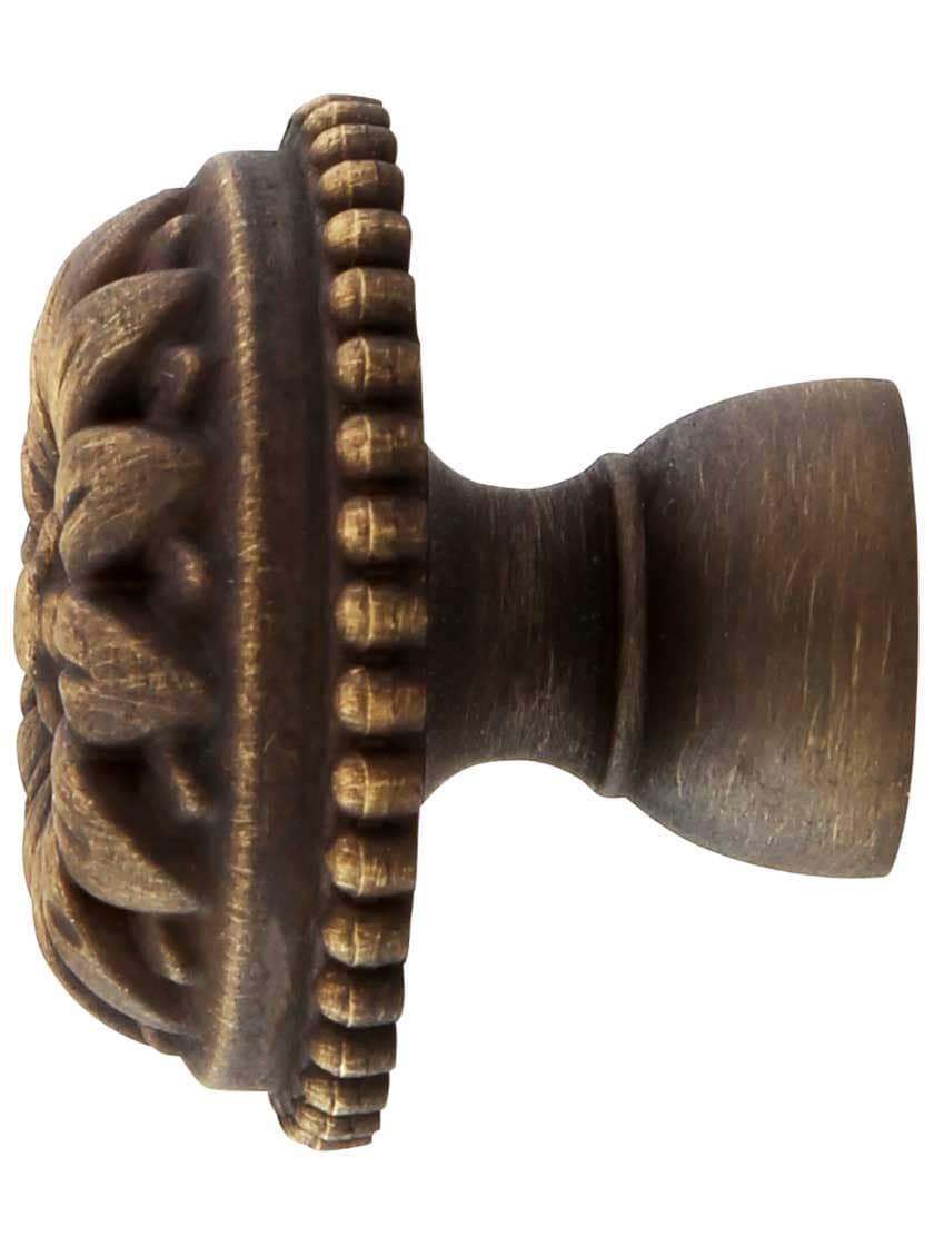 Alternate View of Curved Flower Petal Knob - 1 1/8-Inch Diameter.