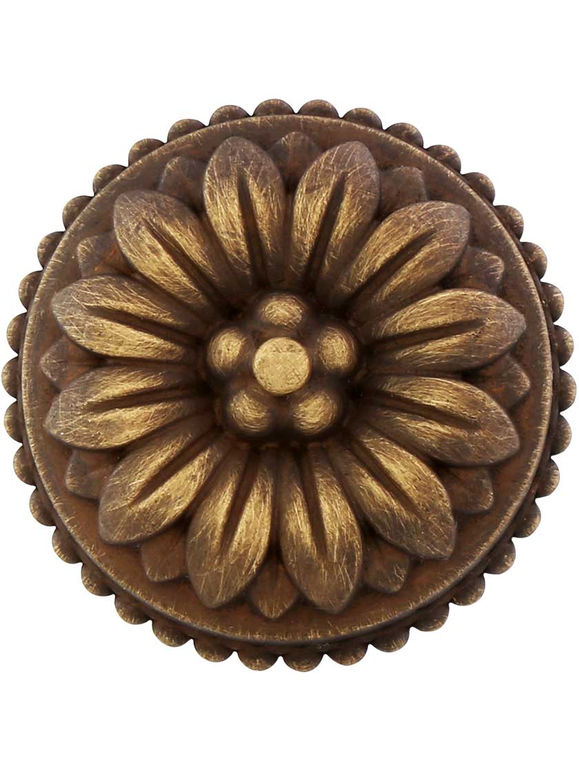 Alternate View 2 of Curved Flower Petal Knob - 1 1/2-Inch Diameter.
