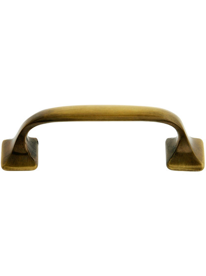 Classic Offset Drawer Pull - 3" Center to Center in Antique-By-Hand