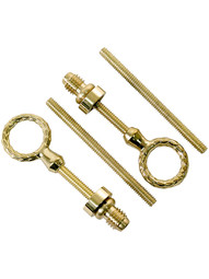 Solid Brass Cheval Mirror Mounting Hinges