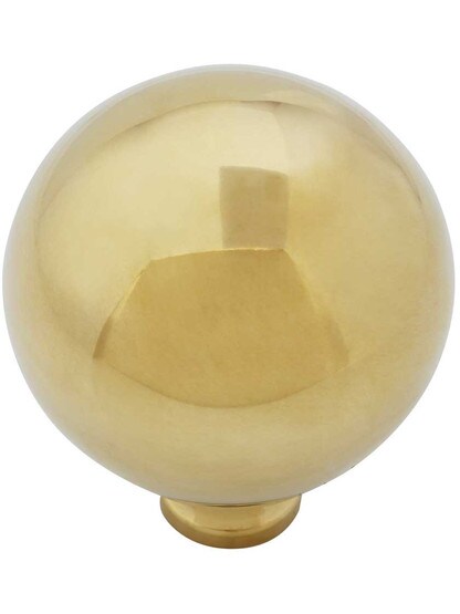 Alternate View of 2 inch Solid Brass Bed Ball Finial.