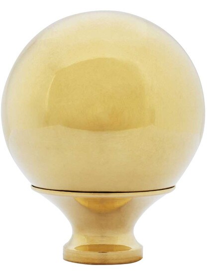 1 3/4 inch Solid Brass Bed Ball Finial.