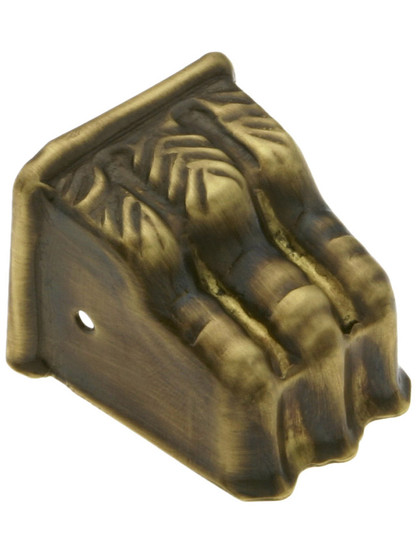 Small Brass Clawfoot Toe Cap in Antique-By-Hand.