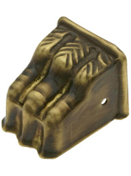 Small Brass Clawfoot Toe Cap in Antique-By-Hand.