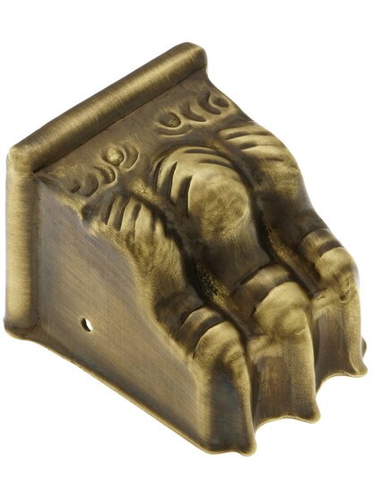Medium Brass Clawfoot Toe Cap in Antique-By-Hand.