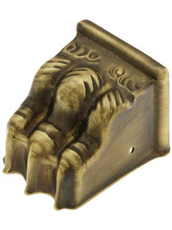 Medium Brass Clawfoot Toe Cap in Antique-By-Hand.