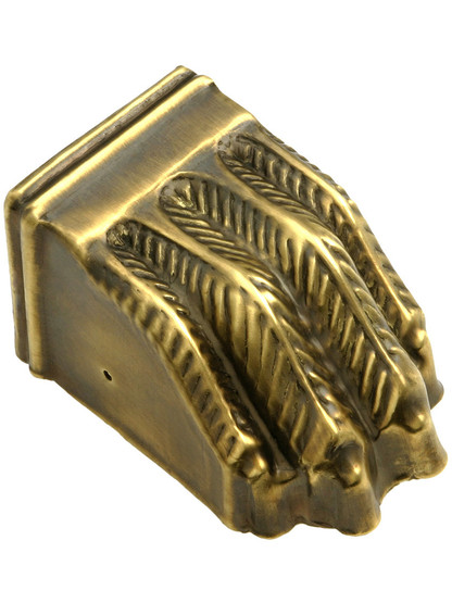 Large Brass Clawfoot Toe Cap in Antique-By-Hand.