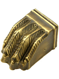 Large Brass Clawfoot Toe Cap in Antique-By-Hand