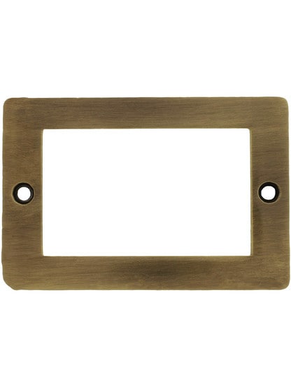 3 inch Plain Label Holder In Antique-By-Hand