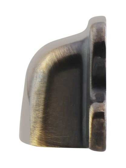 Alternate View of 3 3/16 inch Tapered Brass Bin Pull in Antique-By-Hand Finish