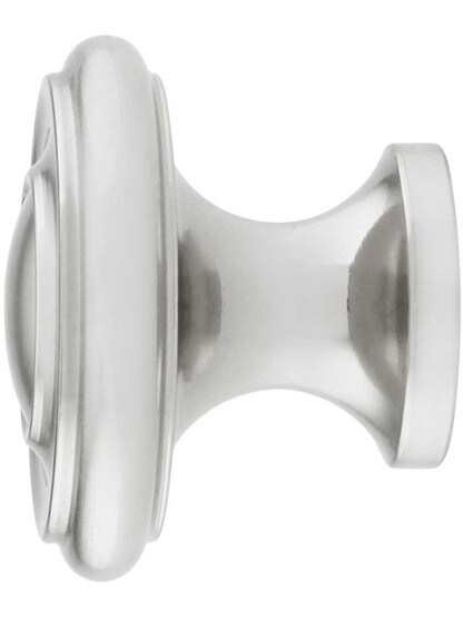 Alternate View of Brass Ringed Knob - 1 1/4-Inch Diameter.