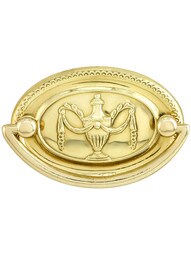 Small Neoclassical Style Double Post Pull - 2" Center-to-Center