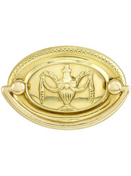 Small Neoclassical Style Double Post Pull - 2 inch Center-to-Center.