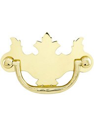 Chippendale Brass Bail Pull - 2 1/2-Inch Center-to-Center