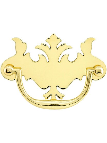 English Chippendale Brass Bail Pull - 3 inch Center-to-Center.
