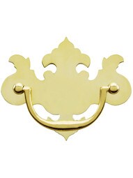 Chippendale-Style Brass Bail Pull - 3" Center-to-Center