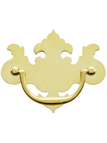 Chippendale-Style Brass Bail Pull - 3 inch Center-to-Center.