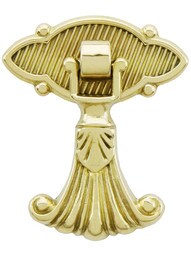 Regency Pendant Pull In Unlacquered Brass