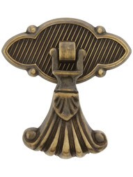 Large Regency Pendant Pull In Antique-By-Hand Finish